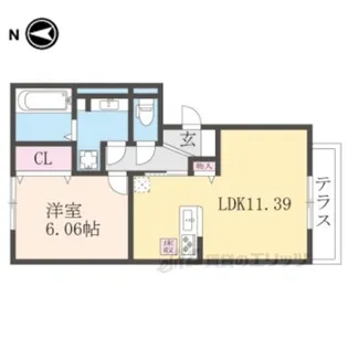 ベルコート川崎【1階】の間取り