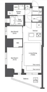 コンフォリア新御徒町【5階】の間取り