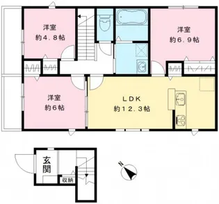 LA LA MAISON中野【2階】の間取り