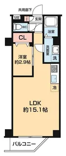 ARCOBALENO DAISHIMAE【3階】の間取り