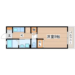 ピュアソシア【2階】の間取り