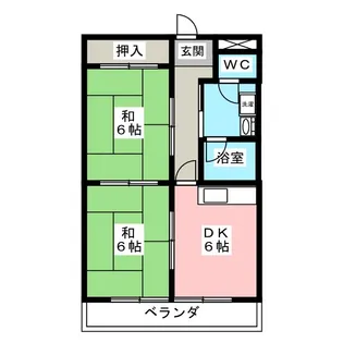 グリーンコートヒロI【2階】の間取り