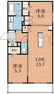 Maison de Mine Nagai Park Est.【1階】の間取り
