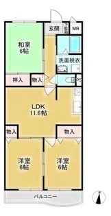 パルティール大宮【1階】の間取り