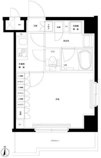 ルーブル武蔵小杉伍番館【1階】の間取り