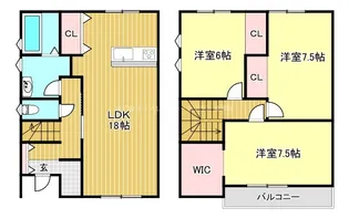 滋賀県栗東市小平井1【一戸建】の間取り