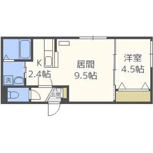 北海道札幌市西区二十四軒三条5【マンション】の間取り