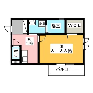 フォル モーント【1階】の間取り