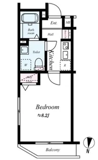 エスペルーモ本所吾妻橋【2階】の間取り