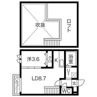 Ampio日比野弐番館【2階】の間取り