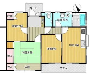 住吉町4丁目戸建1階【1階】の間取り