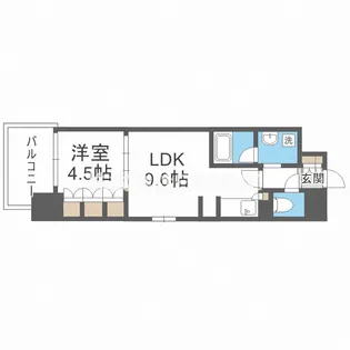 アーバネックス心斎橋【7階】の間取り