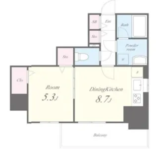 VALENTIA麻布【11階】の間取り