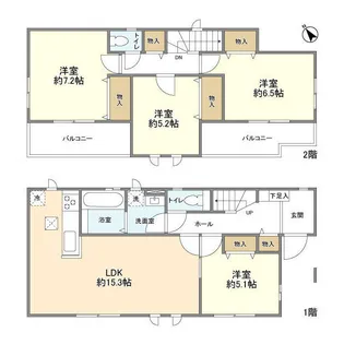 埼玉県さいたま市西区大字水判土【一戸建】の間取り