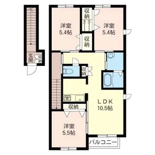 シャーメゾン百寿【2階】の間取り