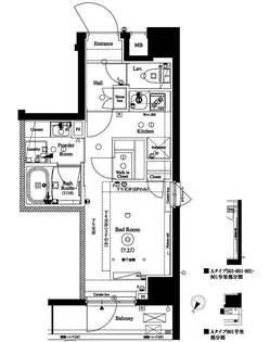 アクサス文京千駄木【5階】の間取り