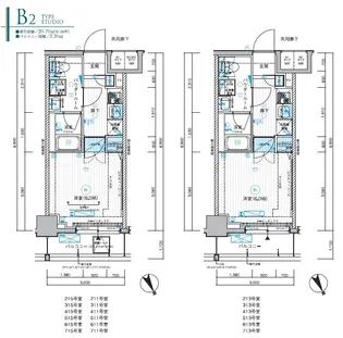 メインステージ川口WEST【3階】の間取り