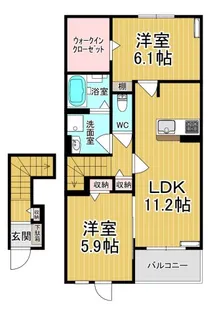 RAY SHELL【2階】の間取り