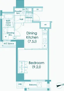 パークハビオ戸越【11階】の間取り