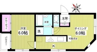 東京都渋谷区上原2【マンション】の間取り