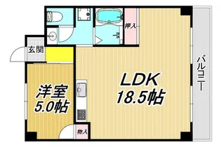 コーポ出口【2階】の間取り
