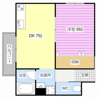 リ・ポーズ21【7階】の間取り
