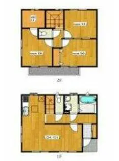 神奈川県厚木市旭町3【一戸建】の間取り
