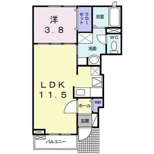 茨城県龍ヶ崎市松葉4【アパート】の間取り