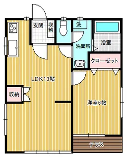 コーポさのや【2階】の間取り