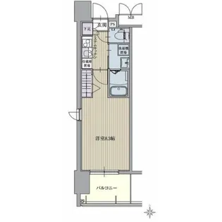 パルティール名駅北【9階】の間取り