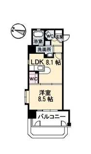 フラットリア御船【5階】の間取り