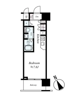 エスリード御堂筋梅田【12階】の間取り