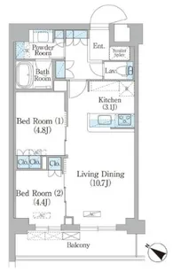 NIIYA平和台【2階】の間取り