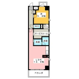 SAISONS【9階】の間取り
