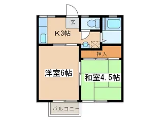 コ-ポ平沢【2階】の間取り