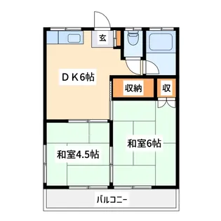 山王コーポ【2階】の間取り