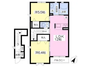 ヴィラーチェO【2階】の間取り