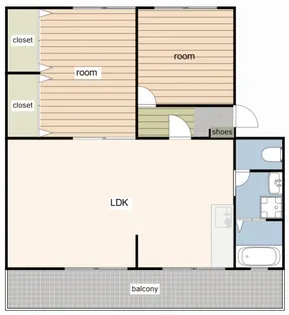 グリーンハイツ【1階】の間取り