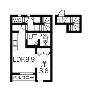Olive(オリーブ)5番館【2階】の間取り