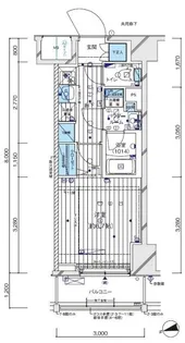 メインステージ横濱阪東橋【8階】の間取り