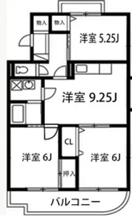 ヴィラロイヤルマンション【3階】の間取り