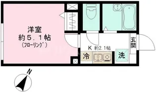 ルネコート小豆沢公園【1階】の間取り