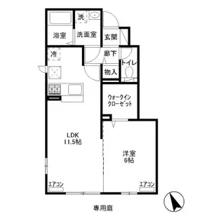 Kドルフ3【1階】の間取り