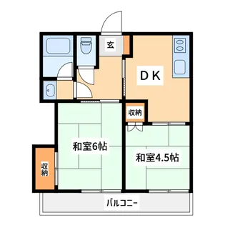 塚本マンション【2階】の間取り
