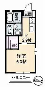 アンシャンテ 新田 B棟【2階】の間取り