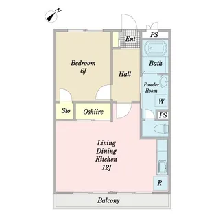 ヴェルデ・ジョイ壱番館【1階】の間取り