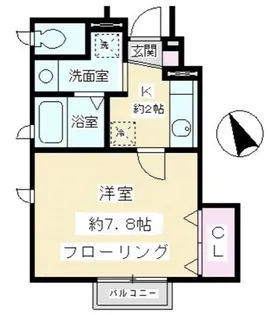 ウインドヒル玉川【1階】の間取り