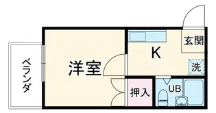 平塚ハイツA【2階】の間取り