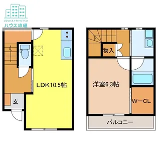 GLANZ Heim 喜々津Bの間取り