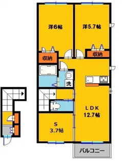 K-Stork B【2階】の間取り